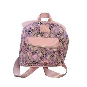 Disney's Minnie Mouse Tossed Digital Printed Floral Mini Backpack with 3D Ears